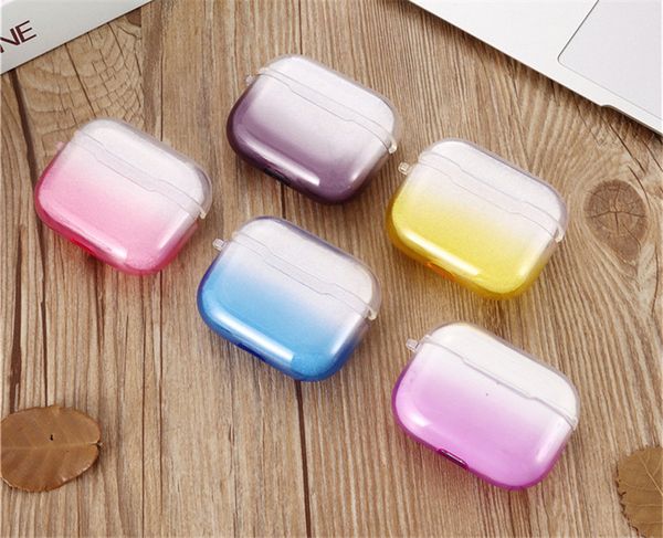 

gradent colors case for airpods pro tpu soft ultra thin case shield protector earphone sleeve pouch for air pods 3 for airpods 3 case