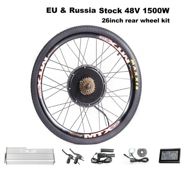 

electric bike kit 1500w 48v with mtx rim for disc brake mountain bike conversion 20-29'' 700c complete ebike kit