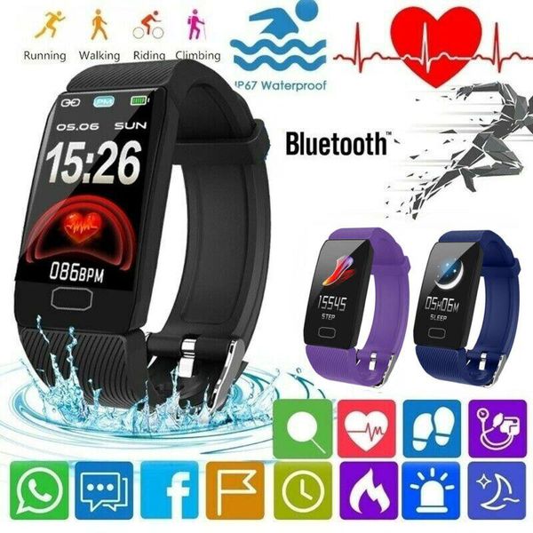 

Q1 Smart Bracelet Sports Fitness Tracker Heart Rate Blood Pressure Sleep Monitoring IP67 Waterproof Wristband Pedometer Mobile Phone