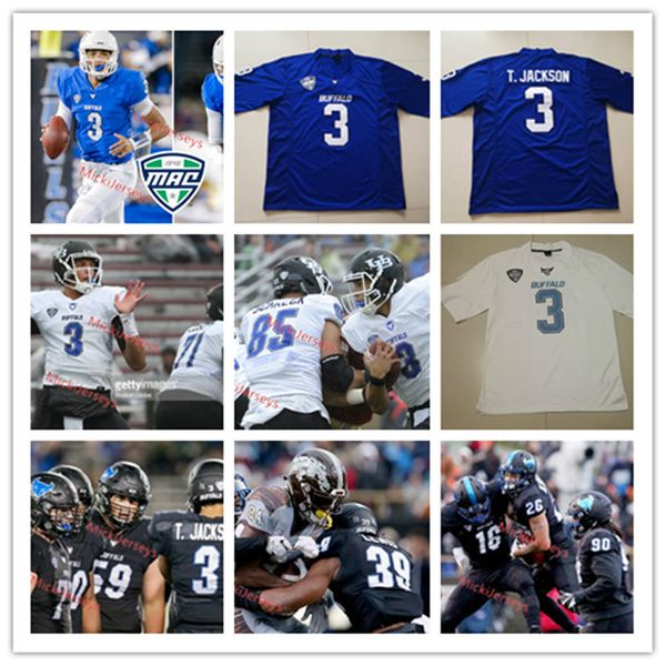 

custom buffalo bulls football jersey anthony johnson tyree jackson james o'hagan khalil hodge emmanuel reed tyler mabry buffalo bulls j, Black