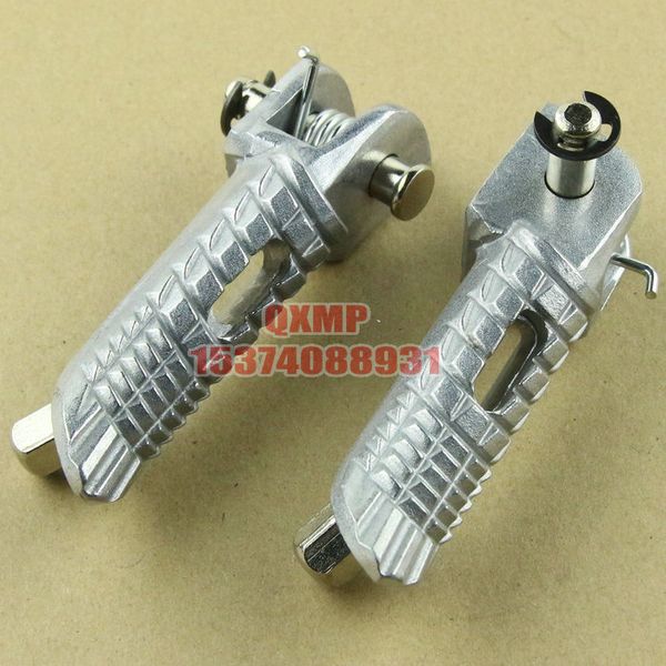 

for gsr400 gsr600 gsxr600 gsxr750 gsxr1000 gsxr1300 b-king hayabusa motorcycle silver front rear footrests foot pegs
