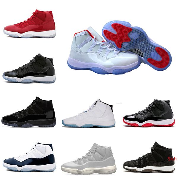 

man basketball shoes sneaker 11 11s cap and gown midnight navy low navy gum space jam blackout men sports sneaker ing