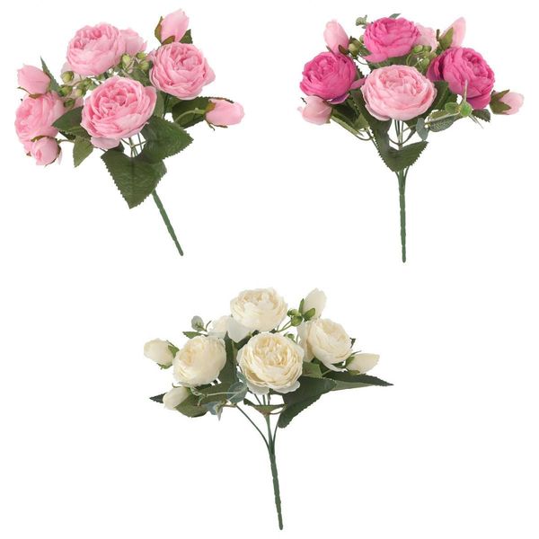 

3lots fake rose bouquets wedding venue arrangement home party decoration