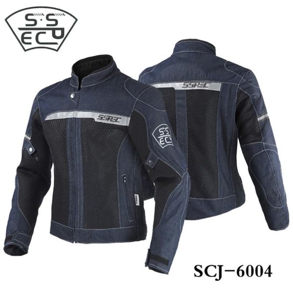 

sspec men's denim motorcycle jacket off-road racing coats motorbike motocross protective gear fashion casual sweater jacket 3xl