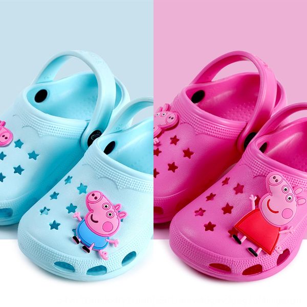 

ljmkc summer anti-skid baby soft bottom children's hole shoes children children slippers sandals children's slippers boys' an, Black;red