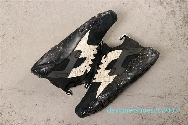 

new arrival promotion mens running shoes autumn red bottom sneakers spikes loafers gradient amazing delivery d03, Black