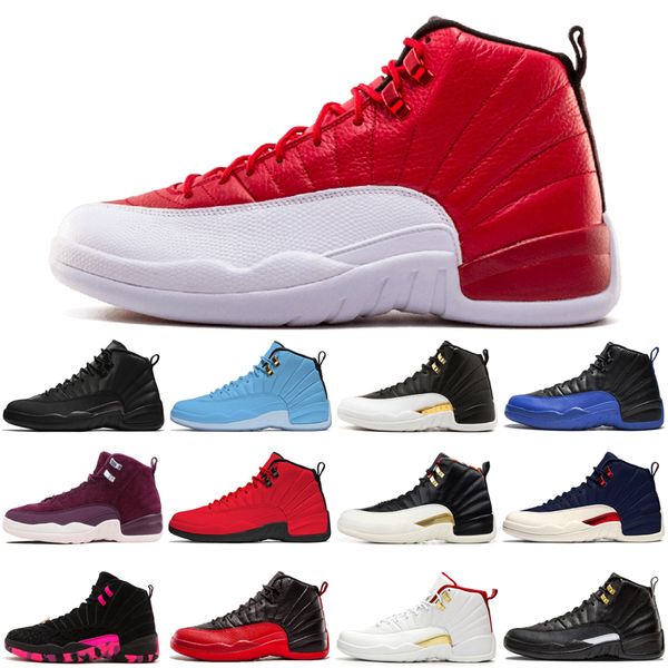 

12 12s winterized wntr prm international flight french blue gym red taxi game royal basketball shoes men sneakers