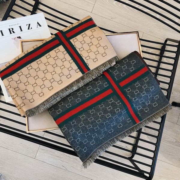 

2020 gray check women wool cotton cashmere silk scarves scarf wrap shawl pashmina shine scarf, Blue;gray