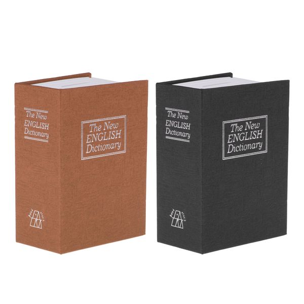 

2pcs hidden dictionary book with key metal diversion money boxes