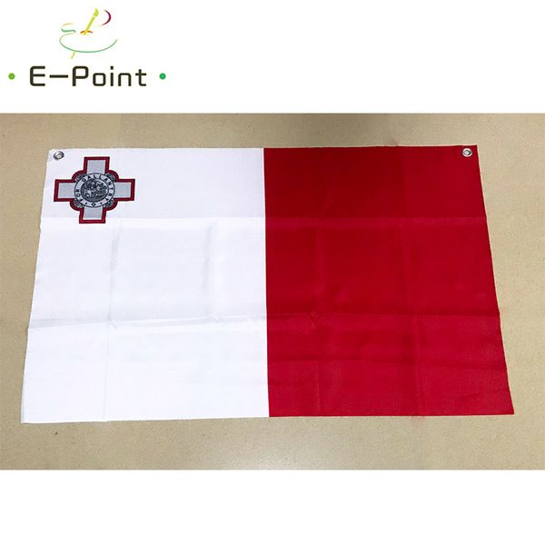 No. 5 96 см*64 см размер европейский флаг Мальты топ кольца полиэстер флаг баннер украшения летающий домашний сад флаг праздничные подарки