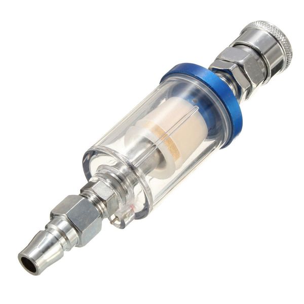 

waerta 1/4 inline air oil water separator filter kit for compressor spray paint gun tool