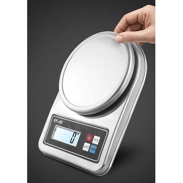 

household electronics balance xf-03 full stainless steel kitchen weighbridge function baking balance food balance