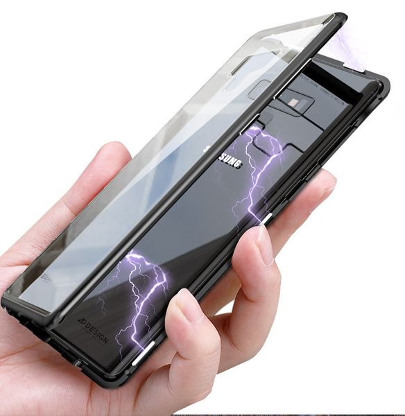 

Гибридный магнитный Адсорбция закаленное стекло чехол для Samsung Galaxy Примечание 9 S9