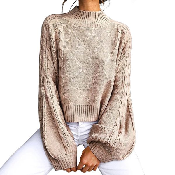 

2019 new autumn winter sweater women fashion solid pullover long sleeve loose knitted sweater swetry damskie, White;black
