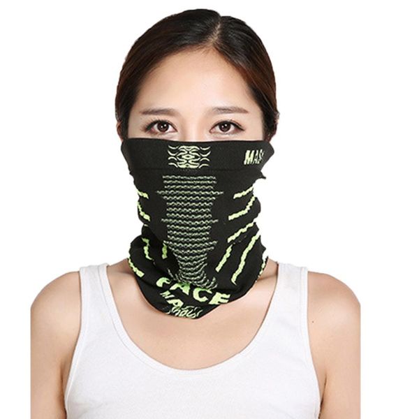 

winter warm dustproof bike cycling face mask with pierced cycling, hiking, camping, etc print fashion ears, Black
