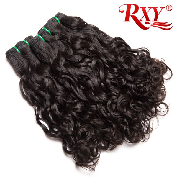 

перуанская вода волос волна связка естественного цвет неокрашенной virgin перуанского волос пучки вода завитого weave человеческих волосы пу, Black