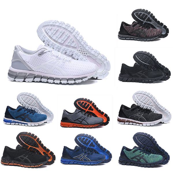 

running shoes gel-quantum 360 mens shoes weaves vamp black white red blue women sports trainers sneakers selling