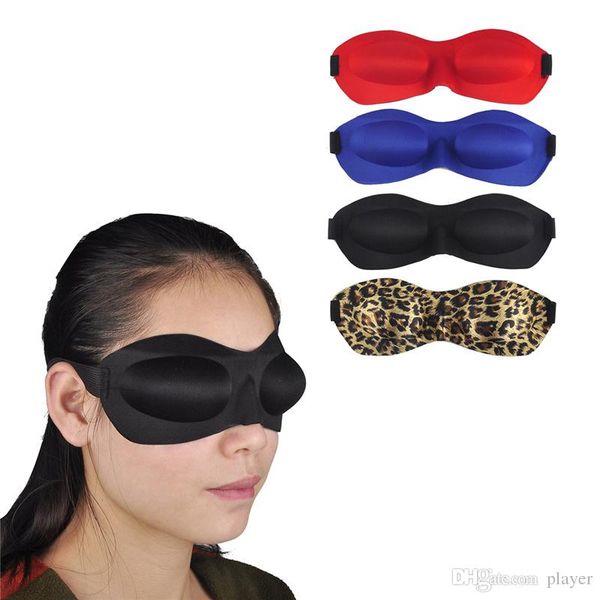 

portable 3d eye sleeping mask cotton blindfold soft eye shade nap cover blindfold sleeping travel rest vision care 4 colors