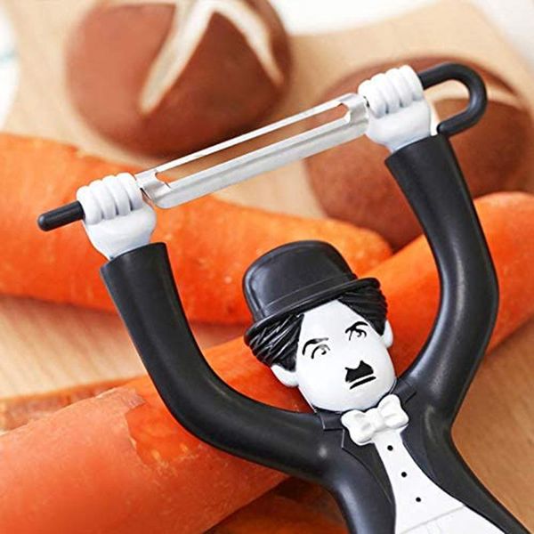 

creative plastic characters peeler fruit vegetable potato chaplin cutter knife cooking tools kitchen gadgets accessories fruit vegetable t