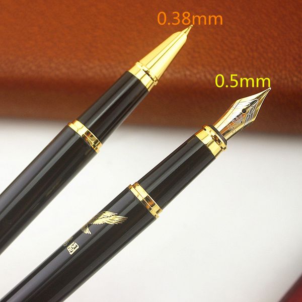 

9181 iraurita fountain pens metal fine nib 0.38mm/0.5mm gold clip luxury school office ink writing pen stationery
