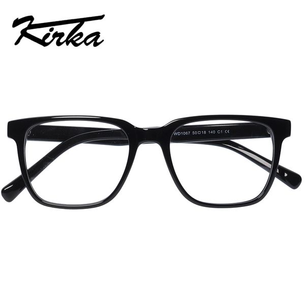 

kirka eyeglasses frames men black acetate eyewear frames glasses myopia male optical fashion spectacles glasses for men