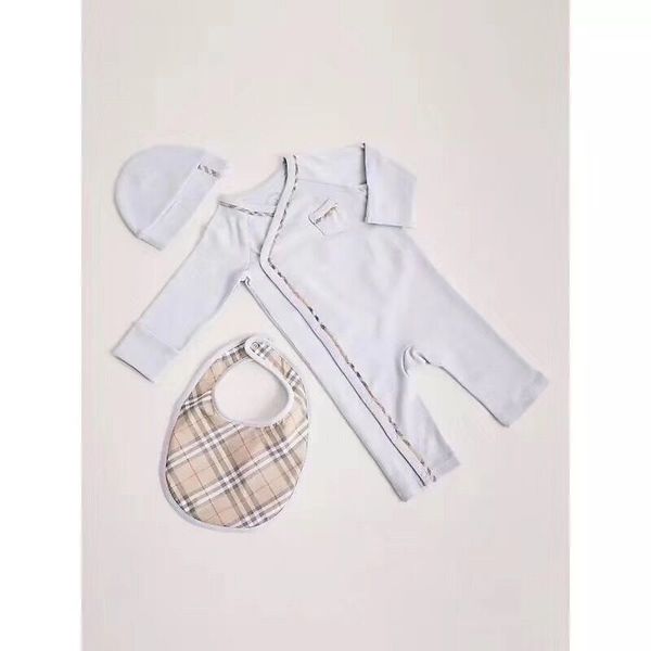 

Роскошный хлопок новорожденного ребенка домашняя одежда 3 шт. Костюм одежда шляпа и нагрудник высокое качество удобная мягкая