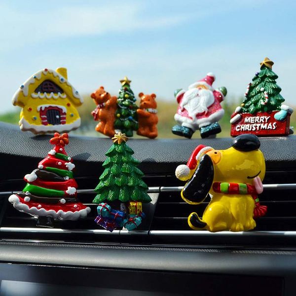 

cute car perfume clip home decor essential oil diffuser air freshener auto ornament outlet vent clips christmas xmas santa gift