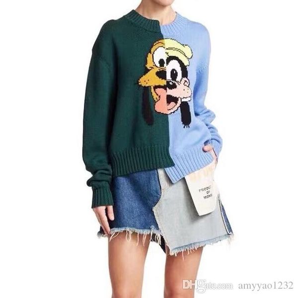 

1013 2019 бесплатная доставка круглый вырез с длинным рукавом обшитый панелями кинт пуловер empire prom fashion women's top leding, White;black