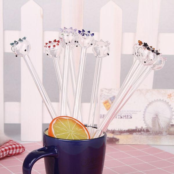 

pipette drinking straws health drinking straws cartoon glass environmental glass 1pc 9 color