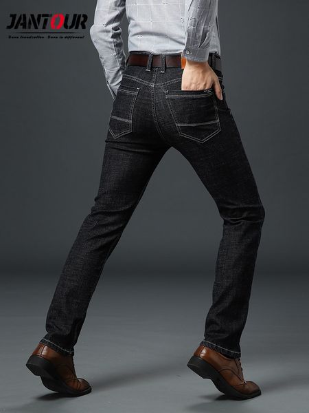 

men's jeans 2018 mens black jeans slim stretch denim casual quality pants trousers for man boys jean homme big size 40 42 44 46, Blue