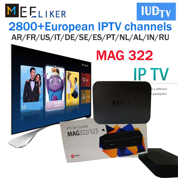 

Mag 322 iptv box iptv ub cription iudtv with 2800 arabic european u a port live channel linux o mag322 254 treaming et box