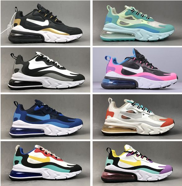 

air max 270 react bauhaus running shoes for men women optical beige right violet hyper classic cusual trainers sports sneakers