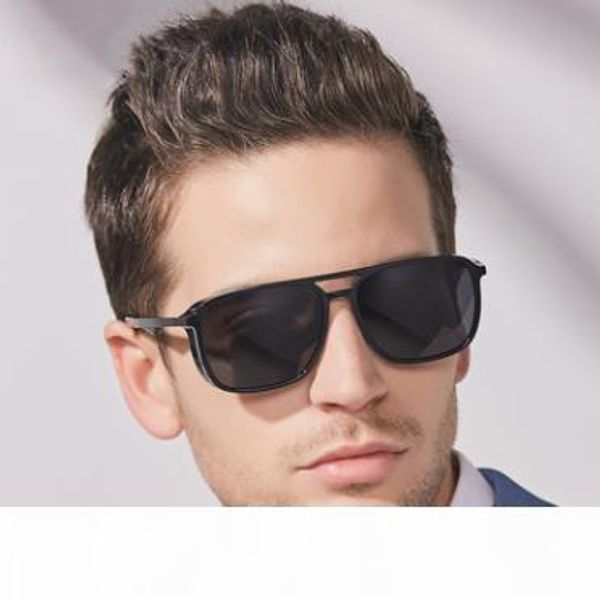 

26gloria men's fashion tr90 polarized sunglasses european and american cross-border sunshade glasses driver's lensdr35, White;black