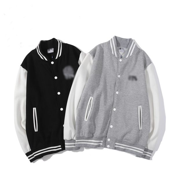 

nys designer men's baseball uniform outdoor couple boutique baseball uniform embroidery custom breathable jacket casual wild loose jack, Black;brown