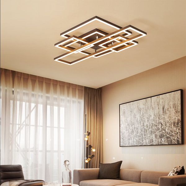 

new minimalist postmodern nordic led ceiling light creative geometric box led pendant lamps bedroom living room led ceiling lamp