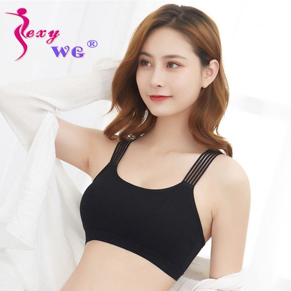 

sexywg women yoga sport bra size shockproof back sport bras breathable fitness running gym vest sportwear abcd cup, White;black