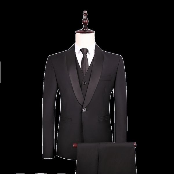 

suit suit male 2019 spring and autumn two-piece/ business blazers three-piece / slim boutique, White;black