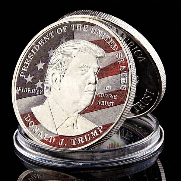 

us 45th president donald trump craft america make great commander again 1oz silver plated challenge coin