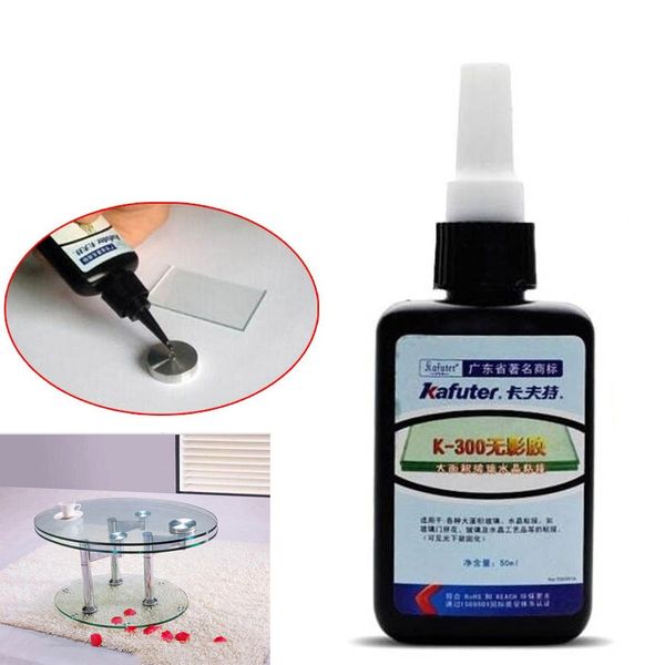 

new 50ml k-300 uv glue curing adhesive transparent crystal glass bonding repair liquid glue yaa99
