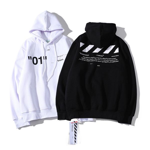 

Off the white weat hirt brand de igner hoodie luxury men women couple pullover quality cotton ca ual comfortable hooded weater ize 2xl