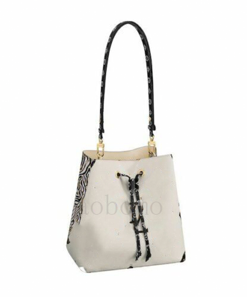 

2019 women luxury designer mono gram caramel white jungle tote neo noe handbags mono gram llvv bucket bag with tag245d#