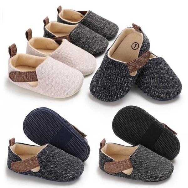 

newborn baby crib shoes soft bottom anti-slip gentleman shoes footwear infant boy