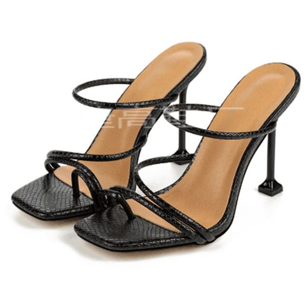 

new summer sandals stiletto heels for women high heels ph-cfy20061840, Black