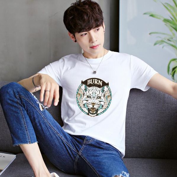 

новые дизайнер футболки мужская одежда марка верхняя майка мода лето tide braned letters printed мужская рубашка одежда m-2xl, White;black