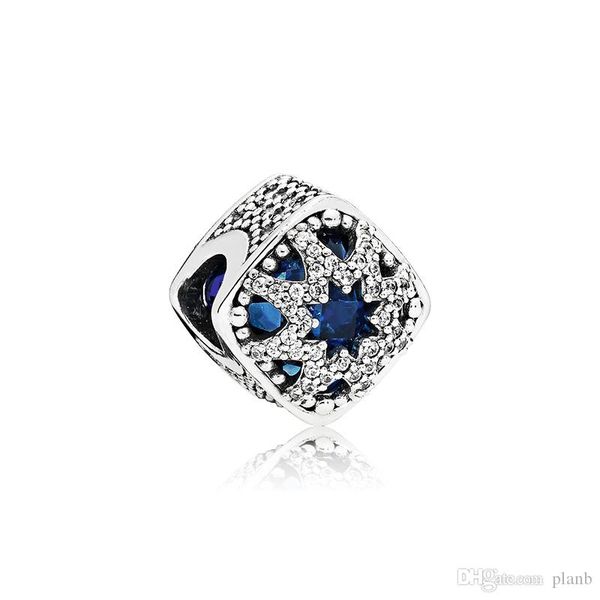 

new authentic 925 sterling silver blue crystal charms original box for pandora beads charms bracelet jewelry making, Bronze;silver