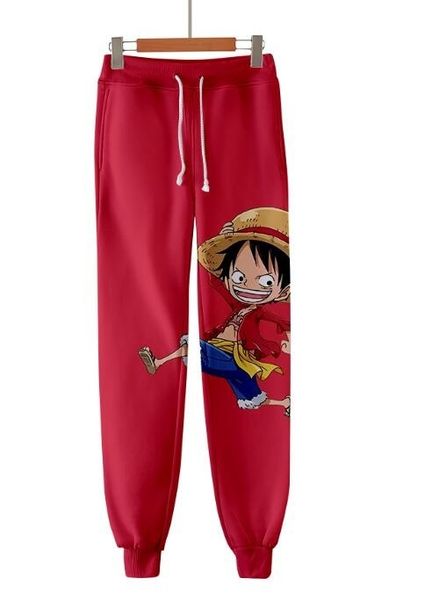 

новые мужчины / женская аниме one piece funny3d печати штаны моды костюмы crewneck hip hop sweatpants n04, Black