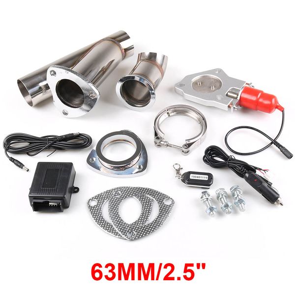 

2.5''inch выпускной регулирующий клапан с дистанционным управлением из нержавеющей электрический выпускной клапан отрежьте выходы выпускной