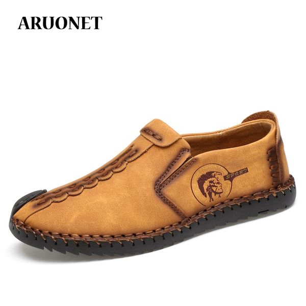 

aruonet comfortable mens casual loafers shoes vintage style breathable light fabric flat moccasin male shoes zapatos para hombre, Black
