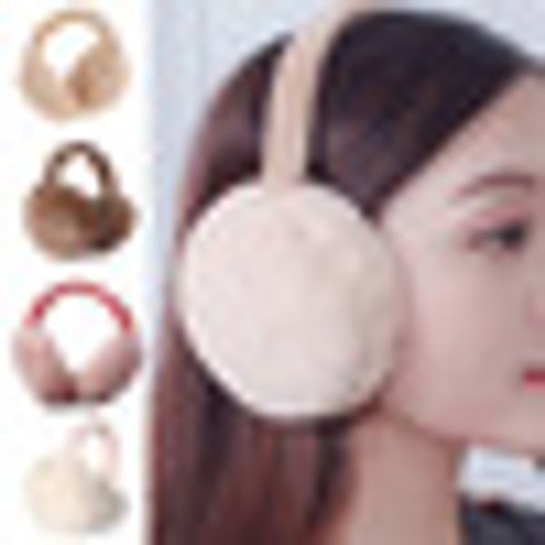 

new women faux fur adjustable full surround winter earlap foldable earmuffs ear warmer headband protector earmuffs, Blue;gray