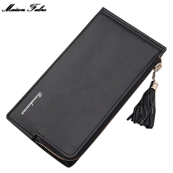 

maison fabre fashion wallet women's solid color short leather retro vintage style card bag multi-card holder coin bag handbag, Red;black